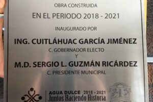 Placa Fotograbada Agua Dulce